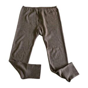 Vintage Apollo Baselayer Pants Men 32 M/L Beige Long Johns Double Knit Wool Warm